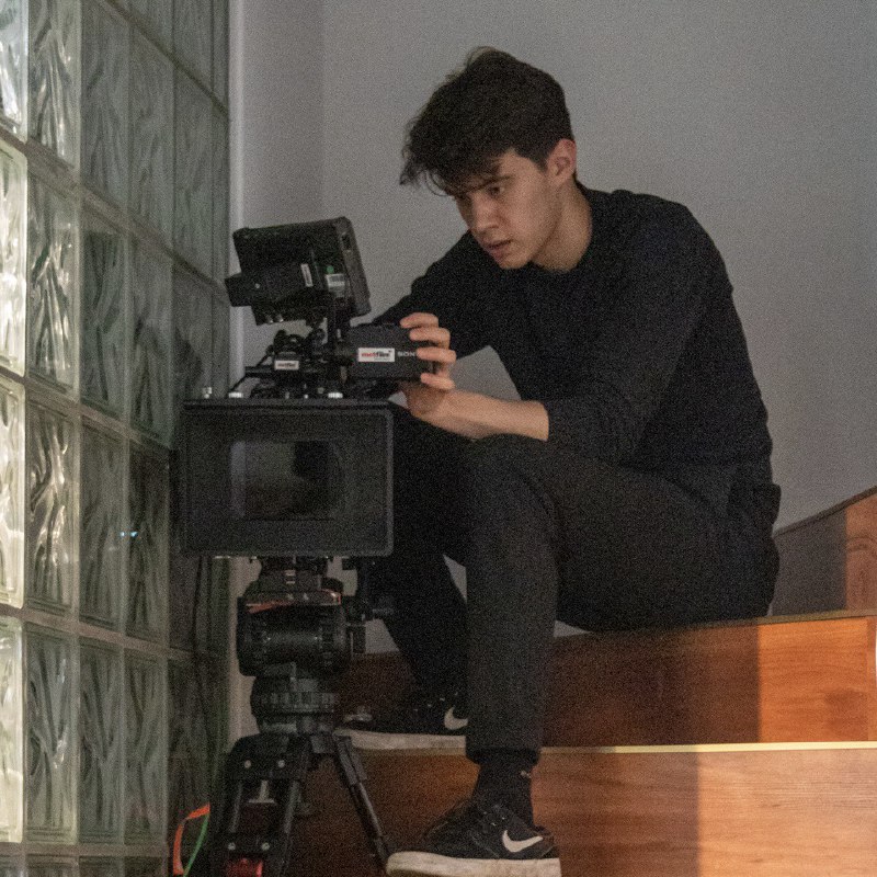 Man filming